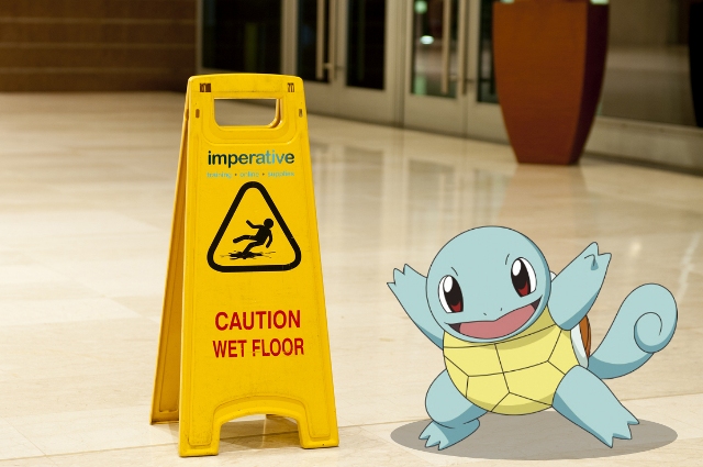 Squirtle Wet Floor large